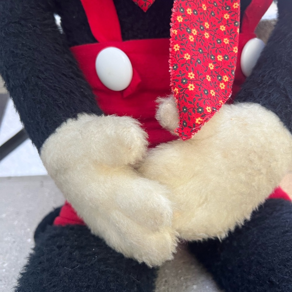 Vintage 1970s Mickey Mouse Plush Dancer Toy, Extra Long 44” Disneyana Figure - Picture 4 of 16